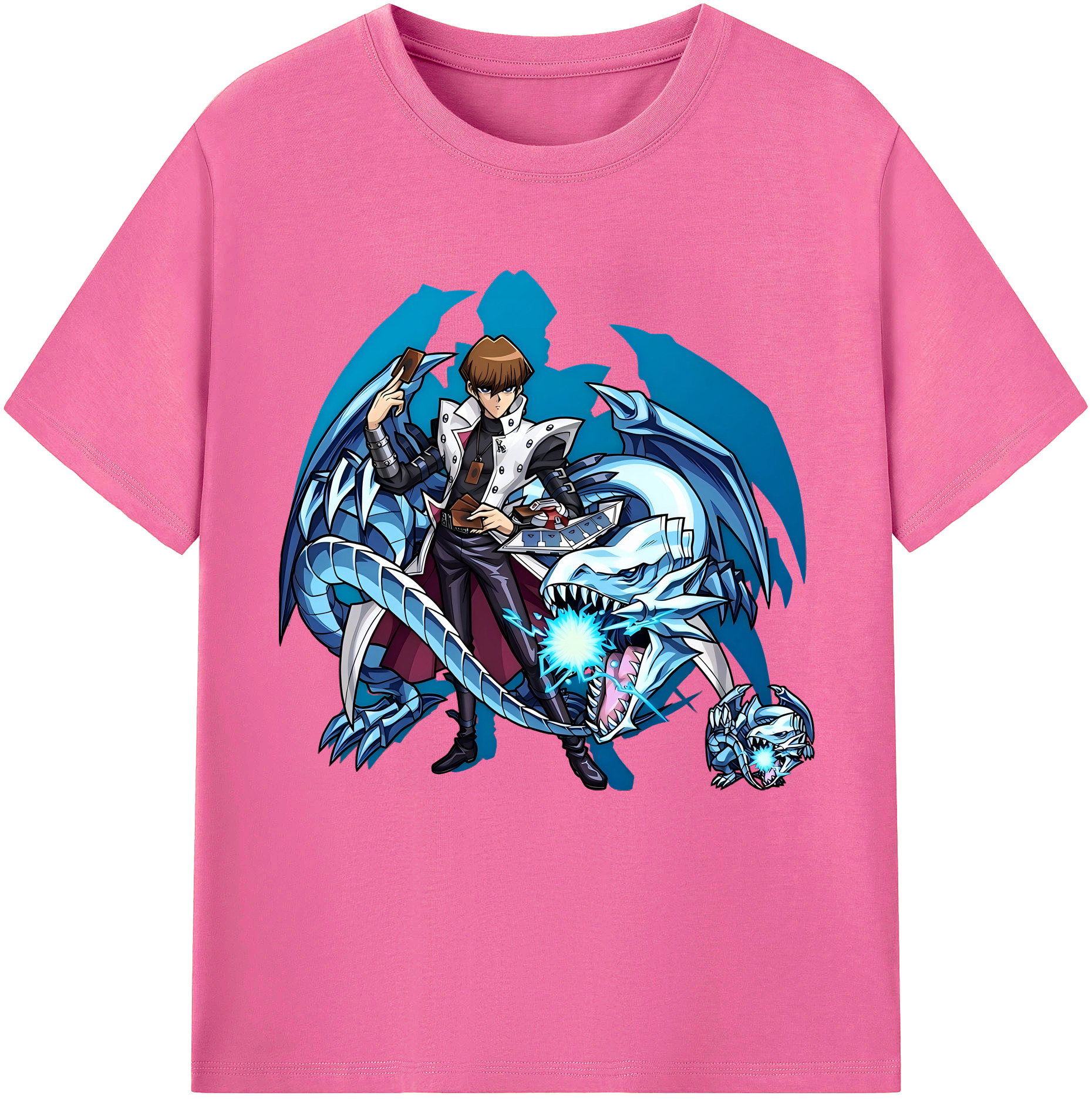 （画像用） 遊☆戯☆王 Yu-Gi-Oh! レディースカジュアルプリントTシャツ（綿100％）